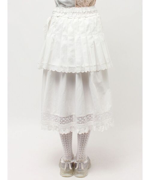 merry jenny(メリージェニー)の「pleats apron layered skirt(スカート・レディース・オフホワイト/ベージュ・FREE)」の21枚目の写真