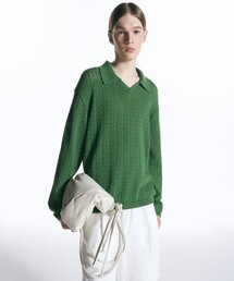 INSILENCE（インサイロンス）の「Scasi OPEN COLOR KNIT GREEN（ニット/セーター・メンズ）」