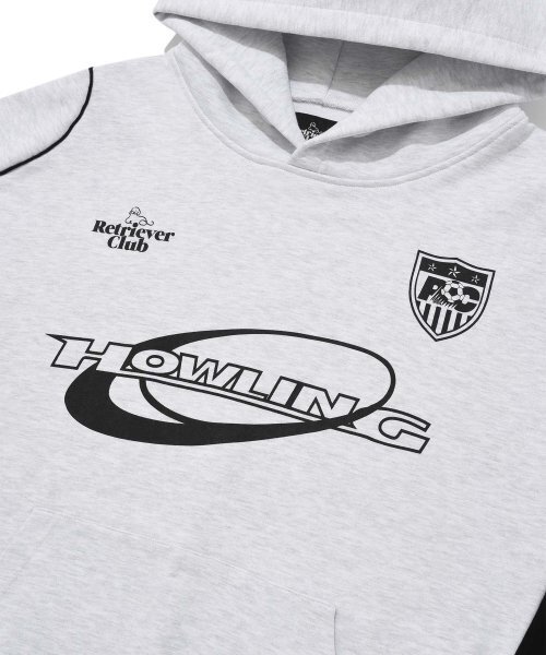 Retriever Club（レトリーバークラブ）の「HOWLING SOCCER HOODIE [MELANGE GRAY]（パーカー・レディース・その他・MEDIUM/LARGE/X-LARGE）」の5枚目の写真
