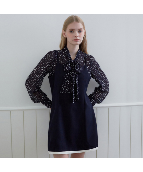 ZEROSTREET(ゼロストリート)の「ジェニビスチェワンピース / ネイビー(ワンピース・レディース・ネイビー・SMALL/MEDIUM)」の1枚目の写真
