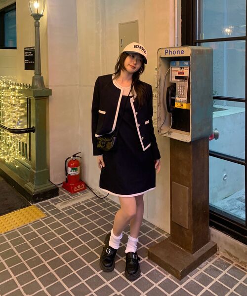 ZEROSTREET(ゼロストリート)の「ジェニビスチェワンピース / ネイビー(ワンピース・レディース・ネイビー・SMALL/MEDIUM)」の4枚目の写真