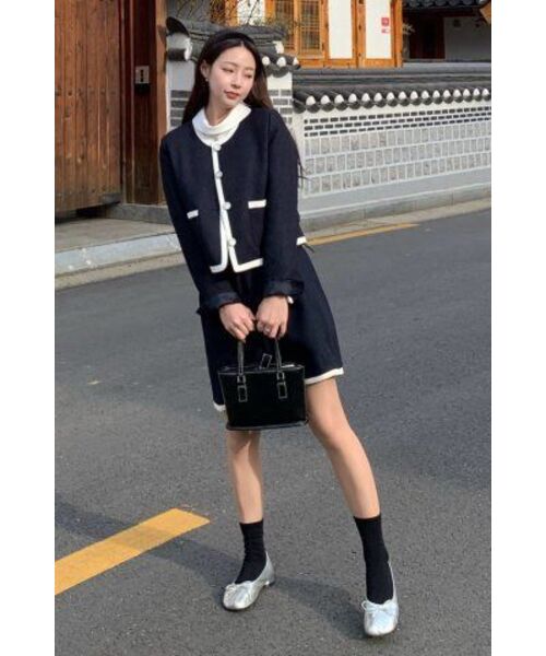 ZEROSTREET(ゼロストリート)の「ジェニビスチェワンピース / ネイビー(ワンピース・レディース・ネイビー・SMALL/MEDIUM)」の6枚目の写真