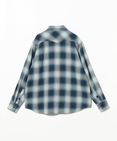REMI RELIEF（レミレリーフ）の「【別注】REMI RELIEF / Indigo Flannel Check Shirt（シャツ/ブラウス・メンズ・その他・MEDIUM/X-LARGE/SMALL/LARGE）」の5枚目の写真