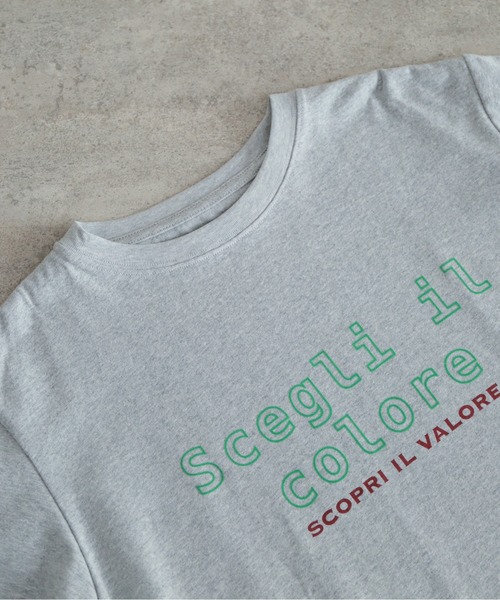 Blanc Bleu Minuit(ブランブルーミニュイ)の「フロッキーロゴPT クルーネックTEE(Tシャツ/カットソー・レディース・グレー/ホワイト・FREE)」の20枚目の写真