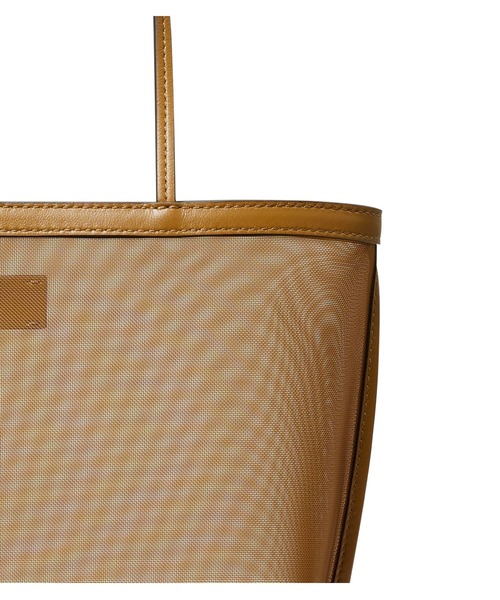 TORY BURCH（トリーバーチ）の「メッシュ トートバッグ（トートバッグ・レディース・サンドベージュ/ブラウン・ONE SIZE）」の4枚目の写真