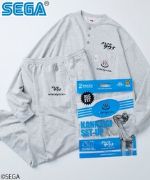 SEGA（セガ）の「SEGA × SAUVENIR × FREAK'S STORE/セガ × サウベニア × フリークスストア 別注 オールナイトサウナ KANNAIGI/長袖館内着/裏毛セットアップ（ルームウェア/パジャマ）」