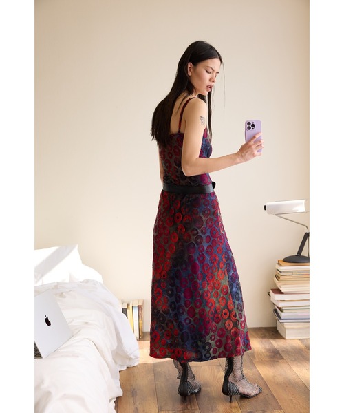 Desigual(デシグアル)の「2イン1カーディガン付きドレス 結婚式 二次会 フォーマル(ワンピース・レディース・ブラウン・XS/S/M/L/XL)」の5枚目の写真
