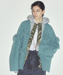 ROSE BUD | (GENE HEAVENS)FRINGE KNIT CARDIGAN(カーディガン/ボレロ)