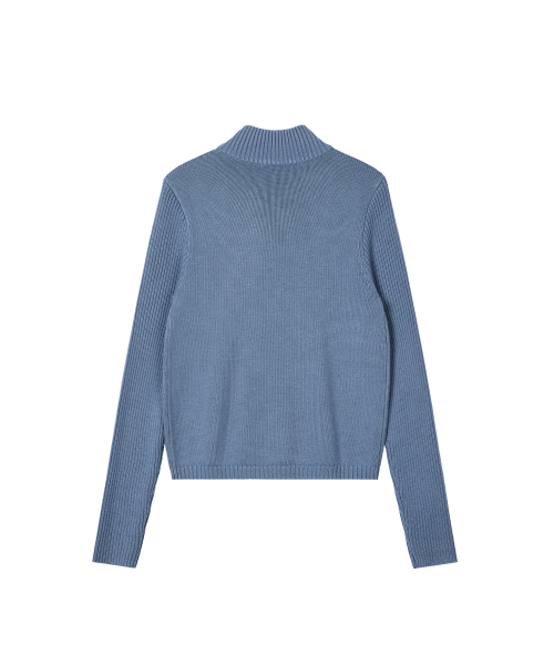 Rest&Recreation(レストアンドレクリエーション)の「SLIM FIT HALF ZIP-UP KNIT - LIGHT BLUE(ニット/セーター・レディース・その他・ONE)」の5枚目の写真