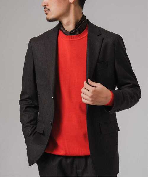 EDIFICE（エディフィス）の「SUPER 120’s ウールサキソニー 2ボタン ジャケット【セットアップ着用可能】（その他アウター・メンズ・チャコールグレー/グレー/ブラック/チョコ/ネイビー/ベージュ系その他/ブラウン・SMALL/MEDIUM/LARGE/X-LARGE）」の6枚目の写真
