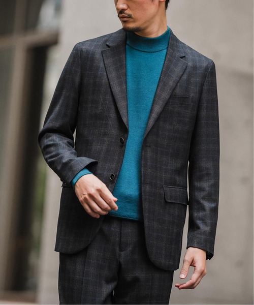 SUPER 120's ウールサキソニー 2ボタン ジャケット【セットアップ着用