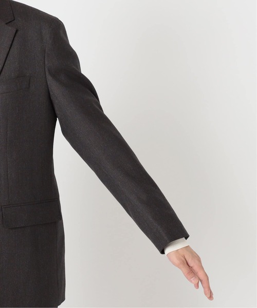EDIFICE（エディフィス）の「SUPER 120’s ウールサキソニー 2ボタン ジャケット【セットアップ着用可能】（その他アウター・メンズ・チャコールグレー/グレー/ブラック/チョコ/ネイビー/ベージュ系その他/ブラウン・SMALL/MEDIUM/LARGE/X-LARGE）」の8枚目の写真