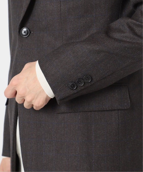 EDIFICE（エディフィス）の「SUPER 120’s ウールサキソニー 2ボタン ジャケット【セットアップ着用可能】（その他アウター・メンズ・チャコールグレー/グレー/ブラック/チョコ/ネイビー/ベージュ系その他/ブラウン・SMALL/MEDIUM/LARGE/X-LARGE）」の9枚目の写真