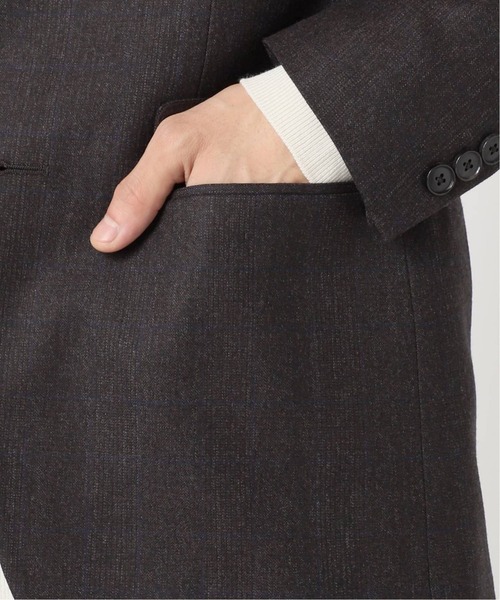 EDIFICE（エディフィス）の「SUPER 120’s ウールサキソニー 2ボタン ジャケット【セットアップ着用可能】（その他アウター・メンズ・チャコールグレー/グレー/ブラック/チョコ/ネイビー/ベージュ系その他/ブラウン・SMALL/MEDIUM/LARGE/X-LARGE）」の11枚目の写真