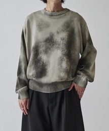 Lui's | スプレープリントクルーネックニット(ニット/セーター)