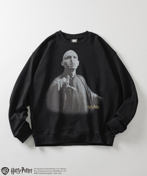 FREAK'S STORE(フリークスストア)の「Harry Potter/ハリー・ポッター ヴォルデモート卿 クルーネックスウェット(スウェット・メンズ・ブラック/ライトグレー・LARGE/MEDIUM)」の3枚目の写真