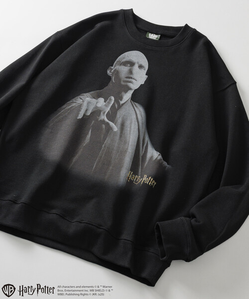 FREAK'S STORE(フリークスストア)の「Harry Potter/ハリー・ポッター ヴォルデモート卿 クルーネックスウェット(スウェット・メンズ・ブラック/ライトグレー・LARGE/MEDIUM)」の4枚目の写真