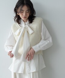 GALLEST | ロービングVネックニットベスト(ニット/セーター)