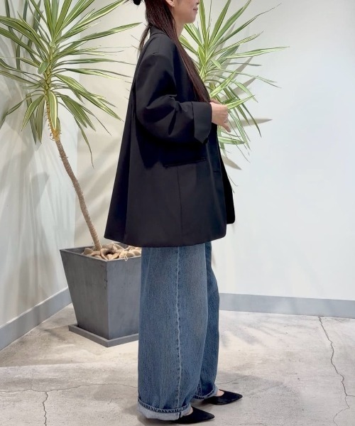 LE PHIL(ルフィル)の「◆バルーンシルエットデニムパンツ(デニムパンツ・レディース・ブルー/ネイビー/ホワイト・1/0)」の6枚目の写真