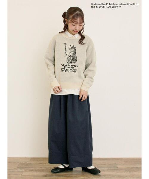 Samansa Mos2（サマンサ モスモス）の「【Alice×Samansa Mos2】ジャカードニット（ニット/セーター・レディース・サックスブルー/キナリ/ネイビー・F）」の12枚目の写真