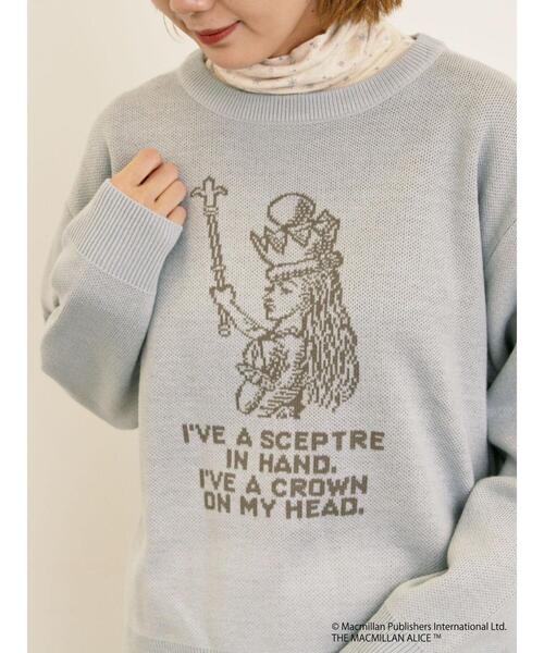 Samansa Mos2（サマンサ モスモス）の「【Alice×Samansa Mos2】ジャカードニット（ニット/セーター・レディース・サックスブルー/キナリ/ネイビー・F）」の19枚目の写真