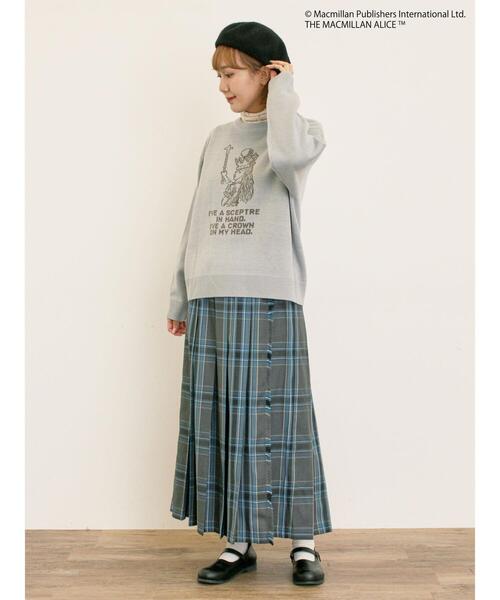 Samansa Mos2（サマンサ モスモス）の「【Alice×Samansa Mos2】ジャカードニット（ニット/セーター・レディース・サックスブルー/キナリ/ネイビー・F）」の22枚目の写真