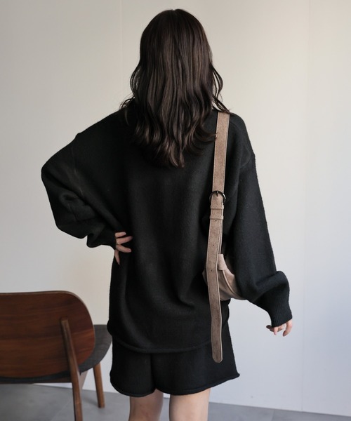 ap retro(アプレトロ)の「【セットアップ】ニットプルオーバー+ニットショートパンツ(セットアップ・レディース・ブラック/ベージュ/グレー・FREE)」の19枚目の写真