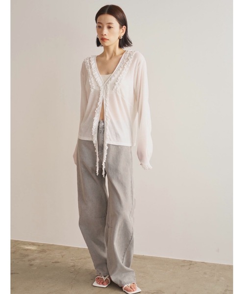 AIC.(エーアイシー)の「カーブダーツレッグカラーデニムパンツ(デニムパンツ・レディース・イエロー/グレー/ピンク・FREE)」の15枚目の写真