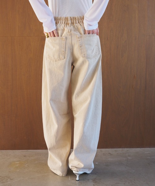 AIC.(エーアイシー)の「カーブダーツレッグカラーデニムパンツ(デニムパンツ・レディース・イエロー/グレー/ピンク・FREE)」の19枚目の写真