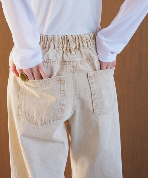 AIC.(エーアイシー)の「カーブダーツレッグカラーデニムパンツ(デニムパンツ・レディース・イエロー/グレー/ピンク・FREE)」の22枚目の写真