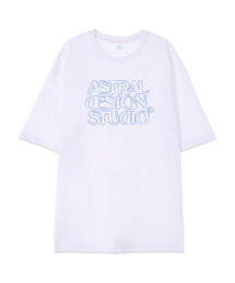 [オーバーサイズ]アストラルデザインスタジオ2 13番手綿ラウンドネック半袖Tシャツ_ホワイト
