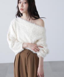 FREE'S MART | ◆〈ＭＦＭ〉ロングシャギーオフショルニット(ニット/セーター)