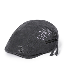 MAINBOOTH（メインブース）の「Destroyed Hunting Cap(CHARCOAL)（ハンチング/ベレー帽）」