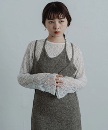 merrylatte | tweed halter cami one-piece(ワンピース)
