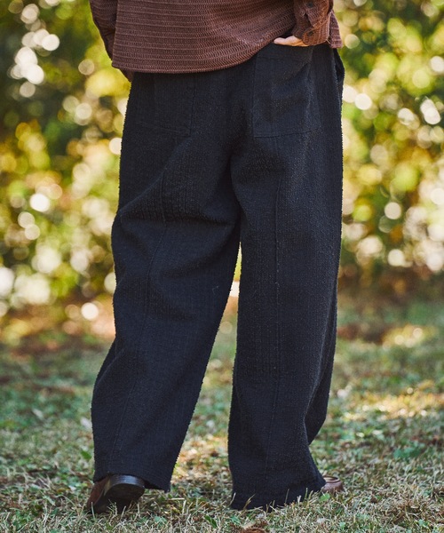 CASPER JOHN(キャスパージョン)の「Needle punch tuck eazy pants/ニードルパンチタックイージーパンツ(その他パンツ・メンズ・インディゴブルー/ブラック/アイボリー・MEDIUM/SMALL/X-SMALL/LARGE)」の15枚目の写真