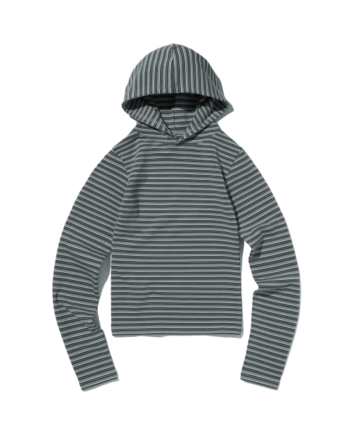 suade（スエード）の「LAYERED HOODIE [GRAY]（パーカー・レディース・その他・SMALL/MEDIUM）」の4枚目の写真