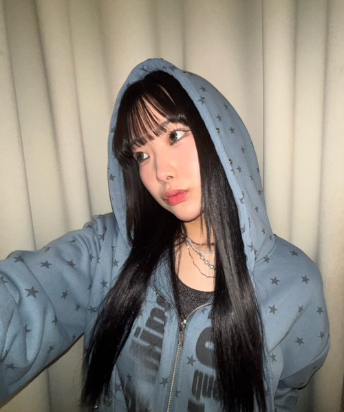 JEANASIS(ジーナシス)の「【25quee】スタッズプリントフーディ/636182(パーカー・レディース・レッド/チャコールグレー/グレー系その他/ブルー系その他・FREE)」の19枚目の写真