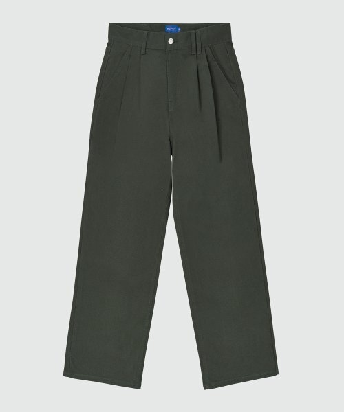 DECET(デケト)の「Dawn 2Pleats Wide Pants DCPT007Khaki(デニムパンツ・レディース・その他・34/32/30/26/28)」の5枚目の写真
