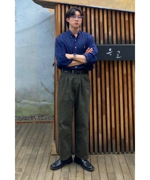 DECET(デケト)の「Dawn 2Pleats Wide Pants DCPT007Khaki(デニムパンツ・レディース・その他・34/32/30/26/28)」の22枚目の写真
