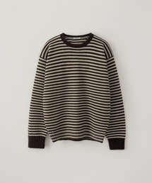 BLANKROOM（ブランクルーム）の「フィッシャーマンストライプニット_OAT BROWN（ニット/セーター）」