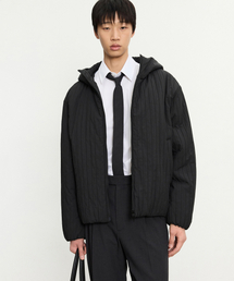 TNGT（ティーエヌジーティー）の「Light Padded Hoodie Jacket (Black) TNJU5F107BK（ダウンジャケット/コート）」