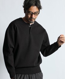 The DUFFER of ST.GEORGE | WASHABLE HENLEY NECK KNIT：自宅で洗える ウォッシャブル ヘンリーネックニット(ニット/セーター)