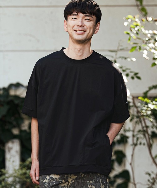 CALL&RESPONSE(コールアンドレスポンス)の「mt10126- オーバー半袖PO-KOKAGE Tシャツ(262-1324-19)(Tシャツ/カットソー・メンズ・ネイビー/グレー/ブラック・4/2)」の1枚目の写真