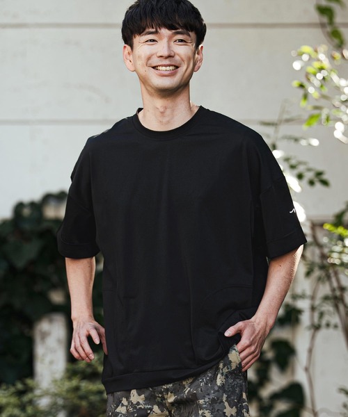 CALL&RESPONSE(コールアンドレスポンス)の「mt10126- オーバー半袖PO-KOKAGE Tシャツ(262-1324-19)(Tシャツ/カットソー・メンズ・ネイビー/グレー/ブラック・4/2)」の4枚目の写真