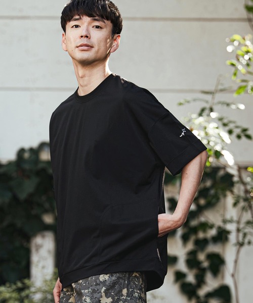 CALL&RESPONSE(コールアンドレスポンス)の「mt10126- オーバー半袖PO-KOKAGE Tシャツ(262-1324-19)(Tシャツ/カットソー・メンズ・ネイビー/グレー/ブラック・4/2)」の5枚目の写真