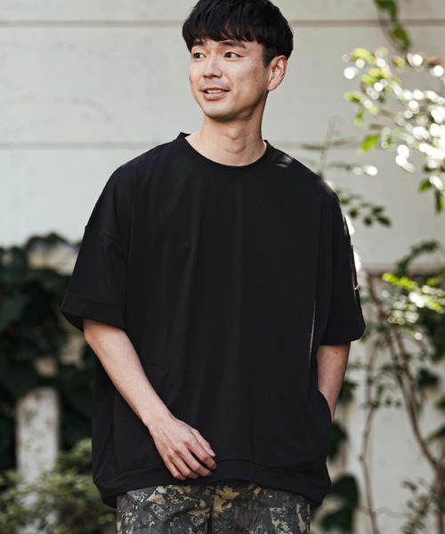 CALL&RESPONSE(コールアンドレスポンス)の「mt10126- オーバー半袖PO-KOKAGE Tシャツ(262-1324-19)(Tシャツ/カットソー・メンズ・ネイビー/グレー/ブラック・4/2)」の6枚目の写真