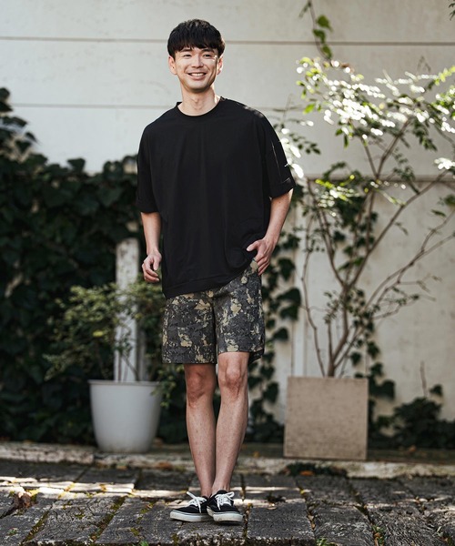 CALL&RESPONSE(コールアンドレスポンス)の「mt10126- オーバー半袖PO-KOKAGE Tシャツ(262-1324-19)(Tシャツ/カットソー・メンズ・ネイビー/グレー/ブラック・4/2)」の7枚目の写真