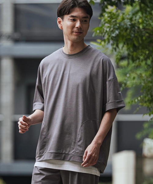 CALL&RESPONSE(コールアンドレスポンス)の「mt10126- オーバー半袖PO-KOKAGE Tシャツ(262-1324-19)(Tシャツ/カットソー・メンズ・ネイビー/グレー/ブラック・4/2)」の14枚目の写真