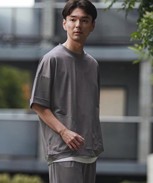 CALL&RESPONSE(コールアンドレスポンス)の「mt10126- オーバー半袖PO-KOKAGE Tシャツ(262-1324-19)(Tシャツ/カットソー・メンズ・ネイビー/グレー/ブラック・4/2)」の16枚目の写真
