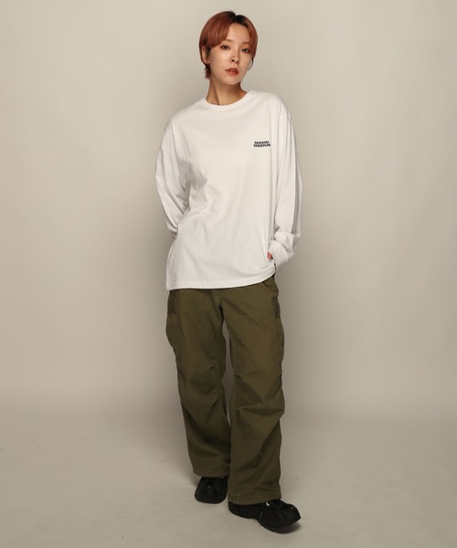 YEN TOWN MARKET(イェンタウンマーケット)の「【SAMURAI CHAMPLOO】JIN シルエット ロングスリーブTEE(Tシャツ/カットソー・メンズ・ブラック/ホワイト・XL/L/M)」の5枚目の写真
